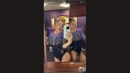 Olivia Dunne's instagram story with Haleigh Bryant